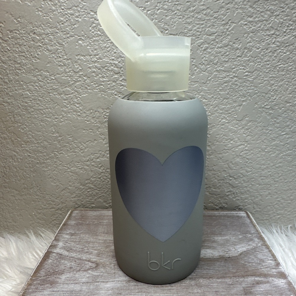 $140‎ 🌙 BKR LUNA HEART 1 LITER, GLASS BOTTLE+SILICONE  500ml 16oz RARE